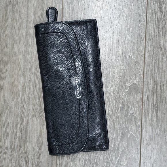 Coach Handbags - Coach Black Leather Wallet